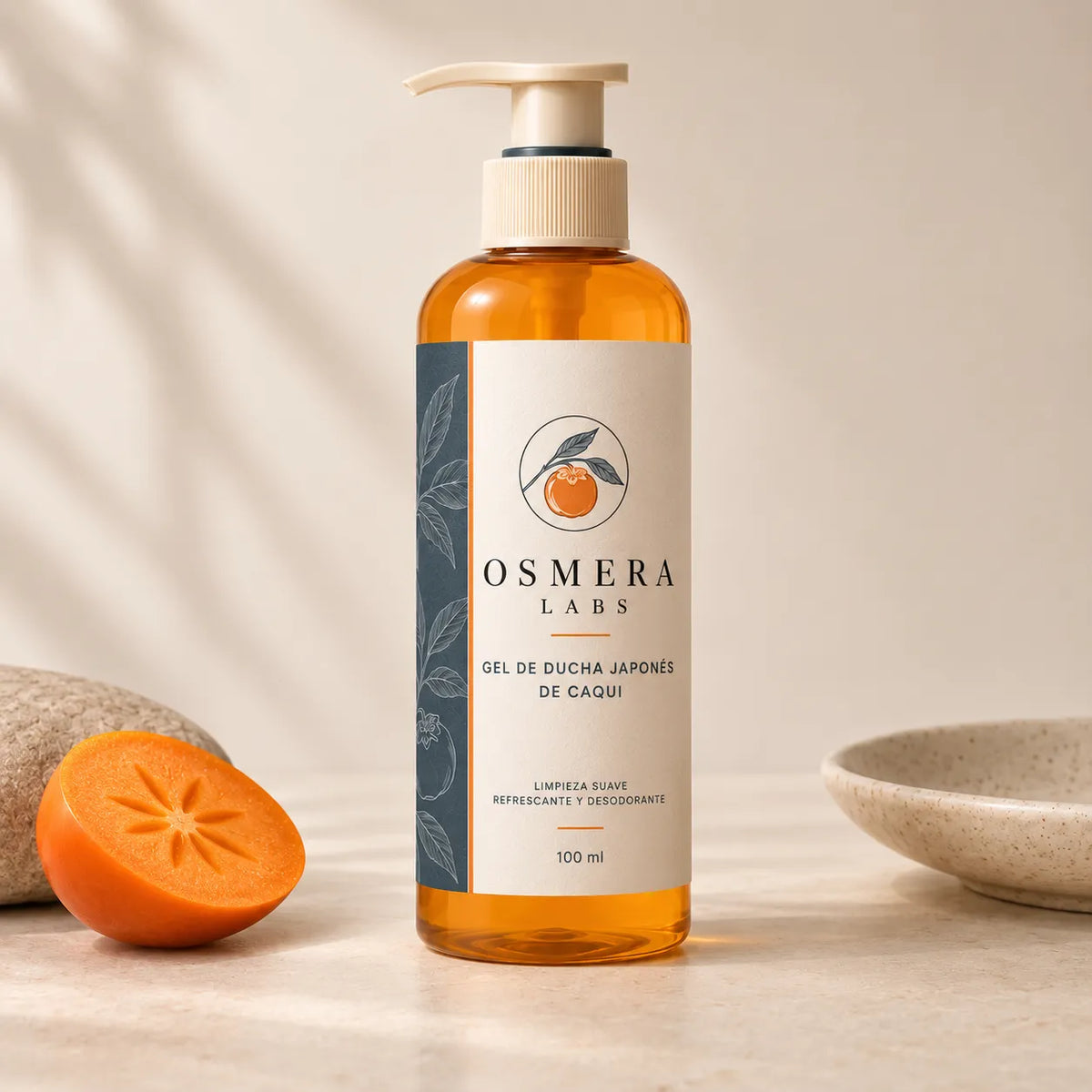 Gel de ducha de caqui