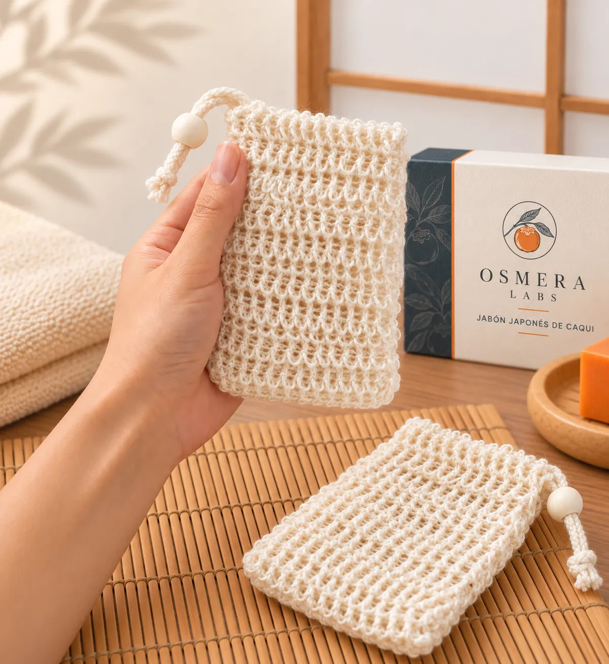 Bolsa exfoliante para jabón (pack de 2)