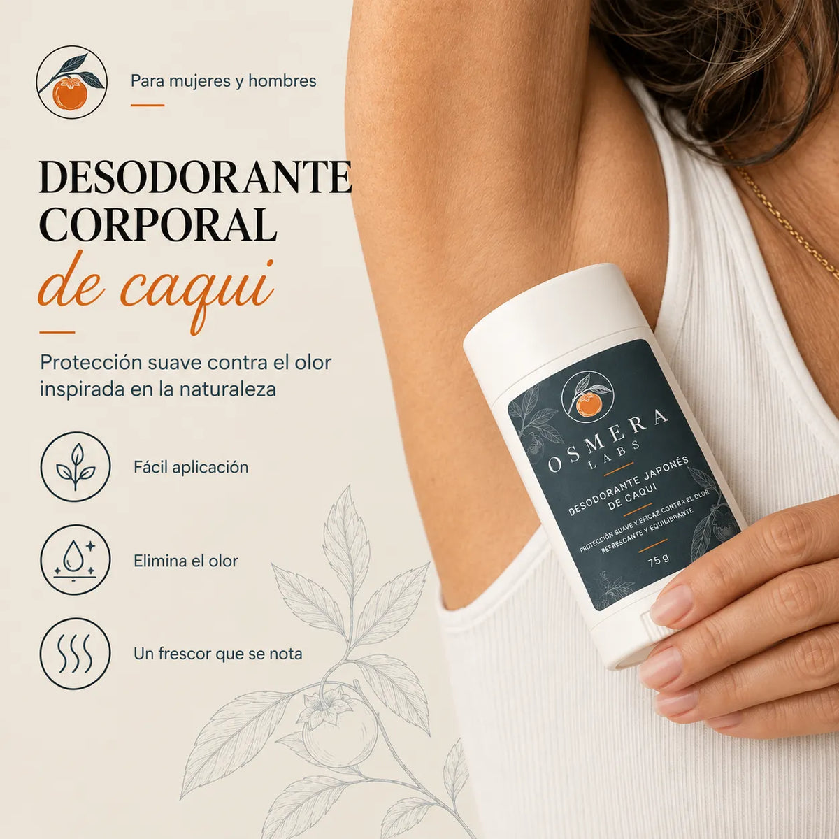 Desodorante de caqui