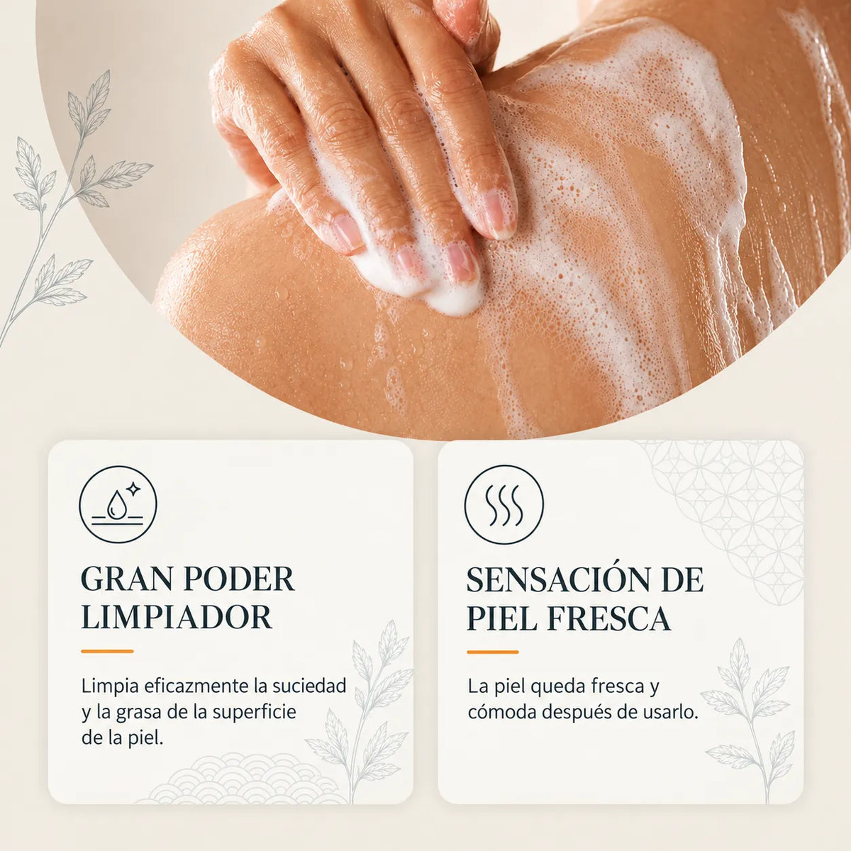 Gel de ducha de caqui