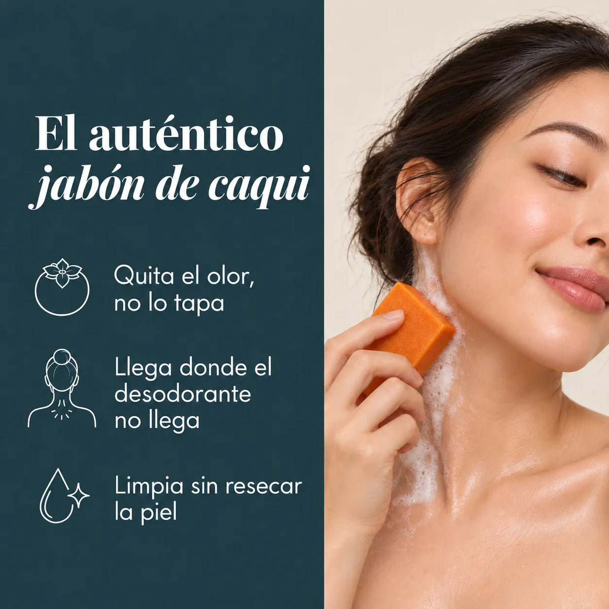 El auténtico jabón de caqui